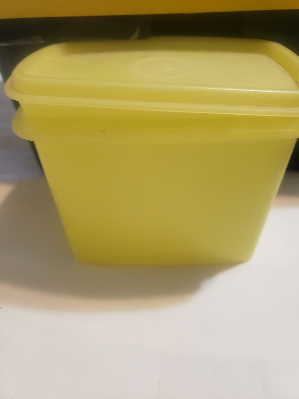 Tupperware Yellow Food Storage Container